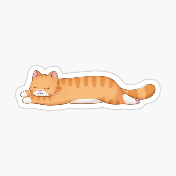 Item preview, Sleeping Orange Cat designed and sold by Meowrye.