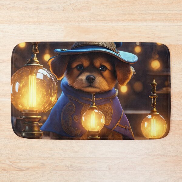 Item preview, Folk Art Puppy Apprentice Wizard designed and sold by Colin Bentham.