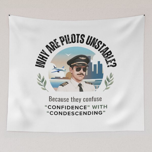 Item preview, Funny Pilot shirt sticker mug confident condescending gift designed and sold by SharpDigiDesign.