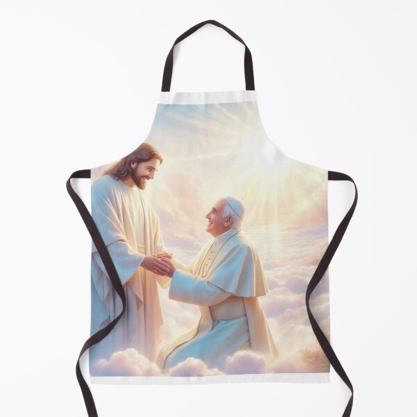 Item preview, Jesus Welcoming Pope Francis into Heaven designed and sold by sevenmountains.