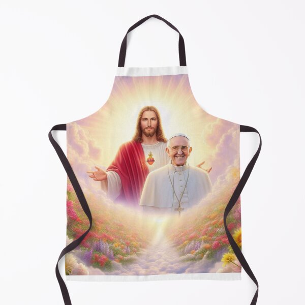 Item preview, Jesus Welcoming Pope Francis into Heaven designed and sold by sevenmountains.