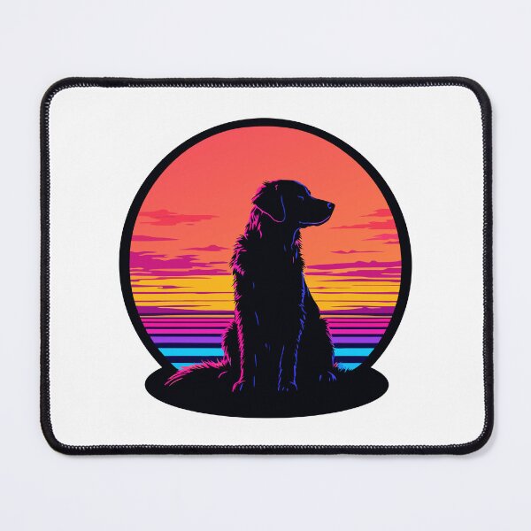 Item preview, Dark Silhouette Retro Dog Sunset designed and sold by FiesterArt.