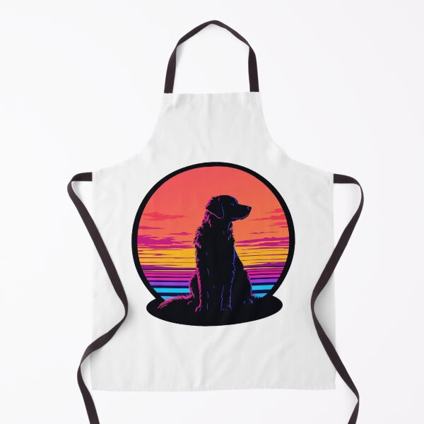 Item preview, Dark Silhouette Retro Dog Sunset designed and sold by FiesterArt.