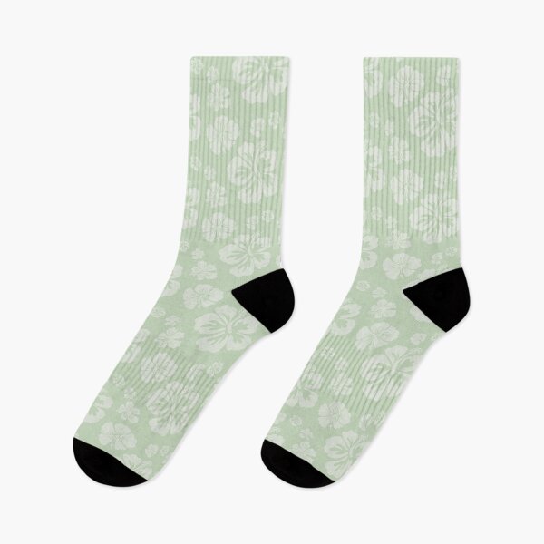 Item preview, Hibiscus Tone on Tone Pastel Green   designed and sold by PD-Coastal.