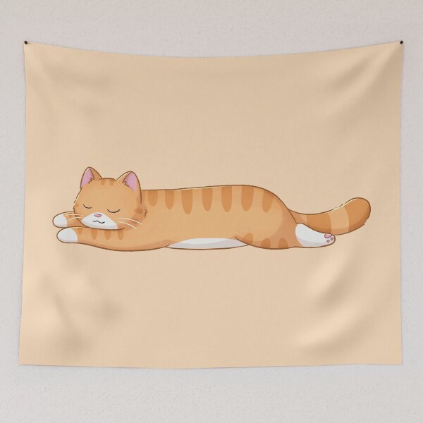 Item preview, Sleeping Orange Cat designed and sold by Meowrye.