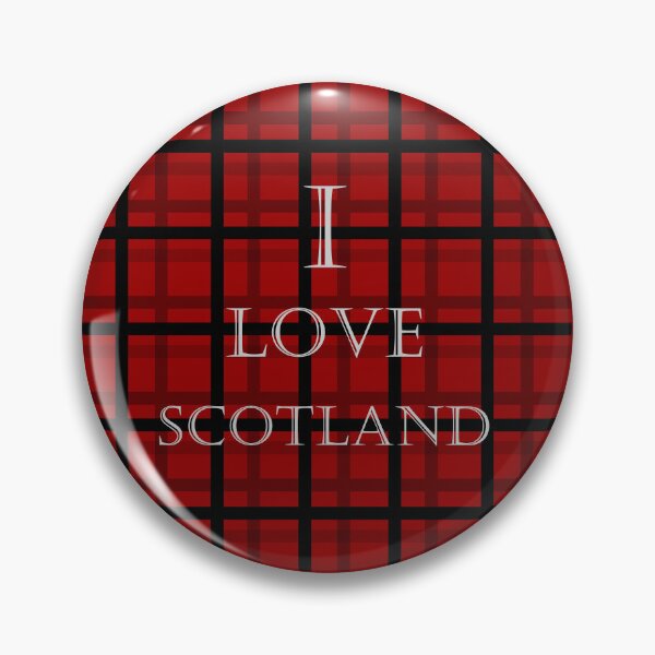 Item preview, Check pattern - tartan pattern - in dark red and black - I love Scotland designed and sold by MarionsArt.
