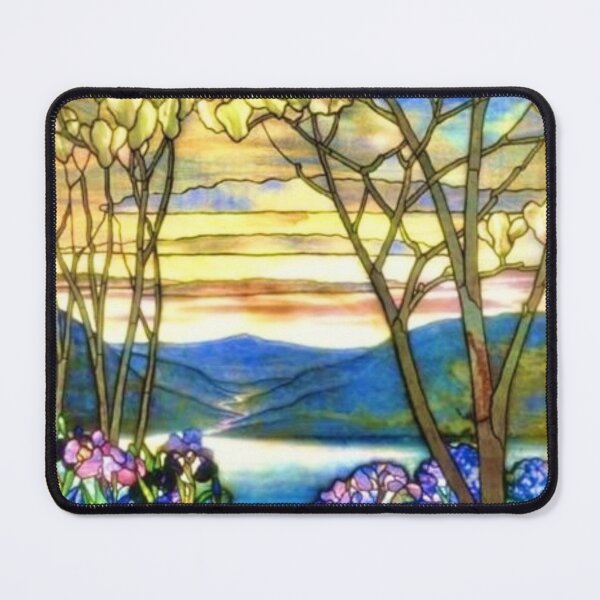 Item preview, Magnolia and Irises- by Louis Comfort Tiffany digitally enhanced and made more vibrant by WatermarkNZ Press designed and sold by CristalleLisa.