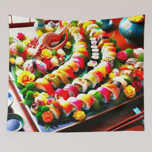 Item preview, Gourmet Sushi Art: A Visual and Culinary Masterpiece designed and sold by Fantabulous.