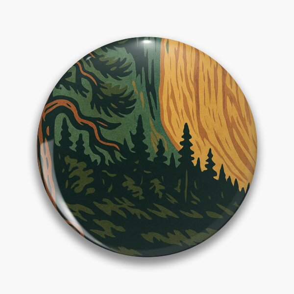 Item preview, Yosemite Color Lino Cut poster designed and sold by ~ Roodpart ~ Owen White.