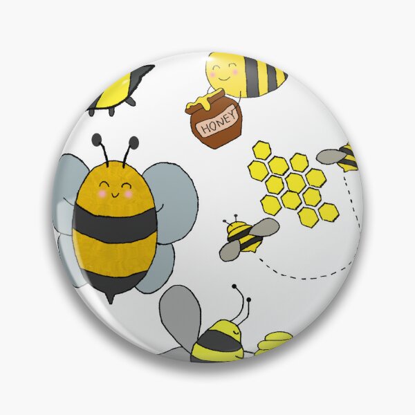 Item preview, collections of Illustrations Cute Cartoon Bees With Honeycombs and Flowers isolated on white designed and sold by sigoisette.