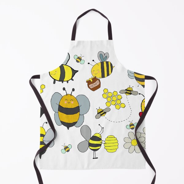 Item preview, collections of Illustrations Cute Cartoon Bees With Honeycombs and Flowers isolated on white designed and sold by sigoisette.
