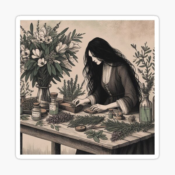 Item preview, Green witch designed and sold by morwenna-.