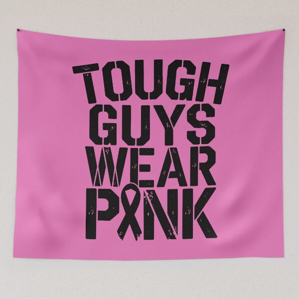 Item preview, Tough Guys Wear Pink Breast Cancer Awareness Men Boys designed and sold by clothesy7.
