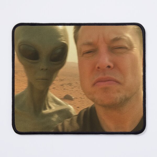 Item preview, Elon Musk on Mars with an Alien designed and sold by sarzerdesigns.