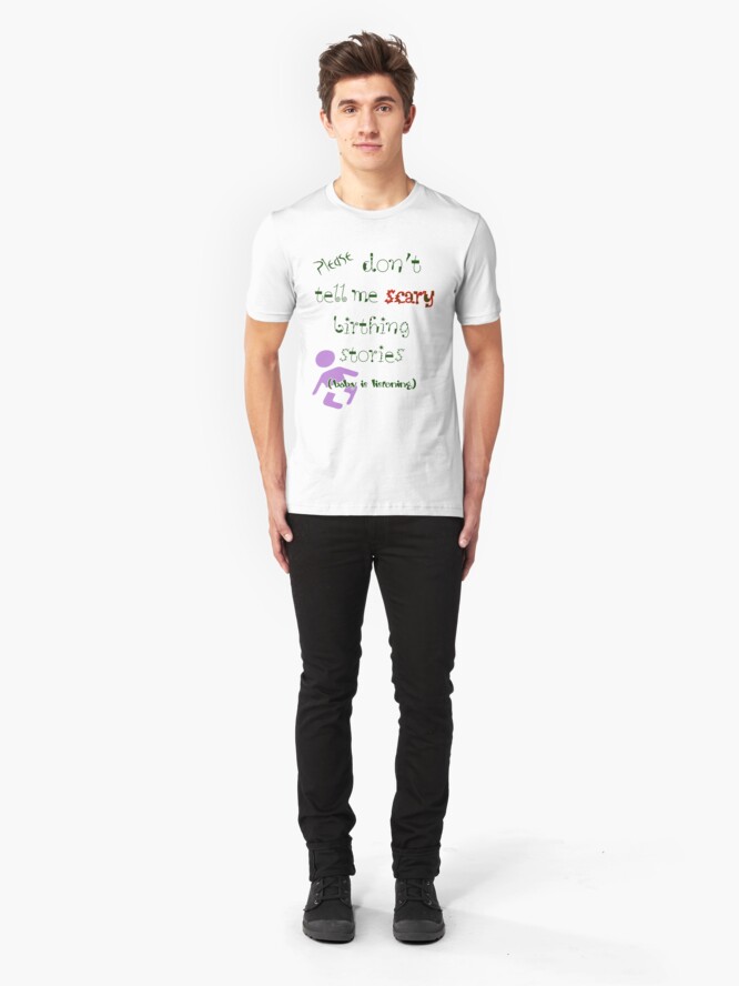 Alternate view of Baby Is Listening! Slim Fit T-Shirt