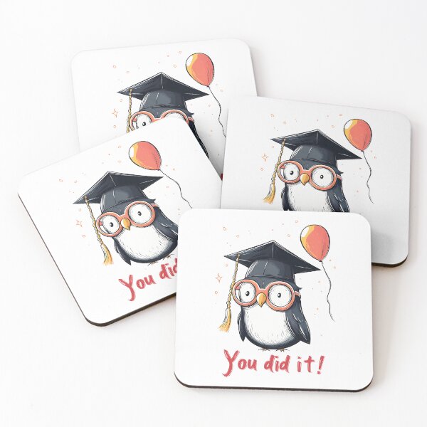 Item preview, Smarty Penguin Graduation Vibes – You Did It with Balloons, Brains & Big Glasses! designed and sold by FUNqoosh.