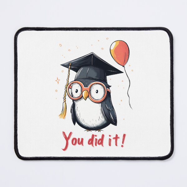 Item preview, Smarty Penguin Graduation Vibes – You Did It with Balloons, Brains & Big Glasses! designed and sold by FUNqoosh.