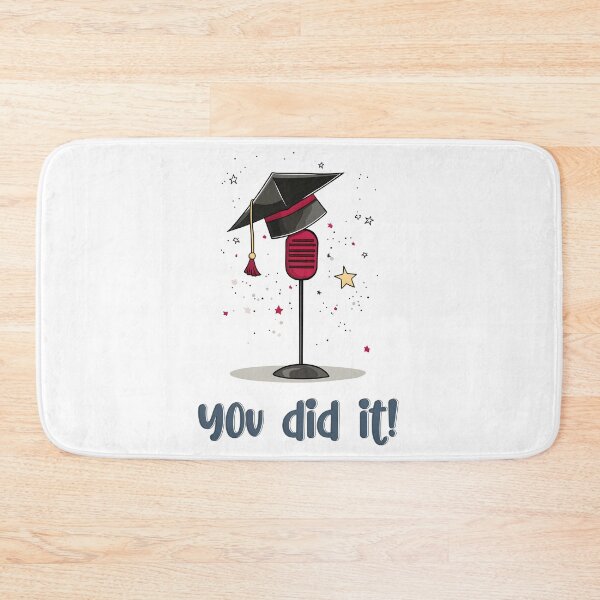 Item preview, Red Mic Drop Moment – Graduation Cap, Sparkles & That Epic "You Did It!" Vibe designed and sold by FUNqoosh.