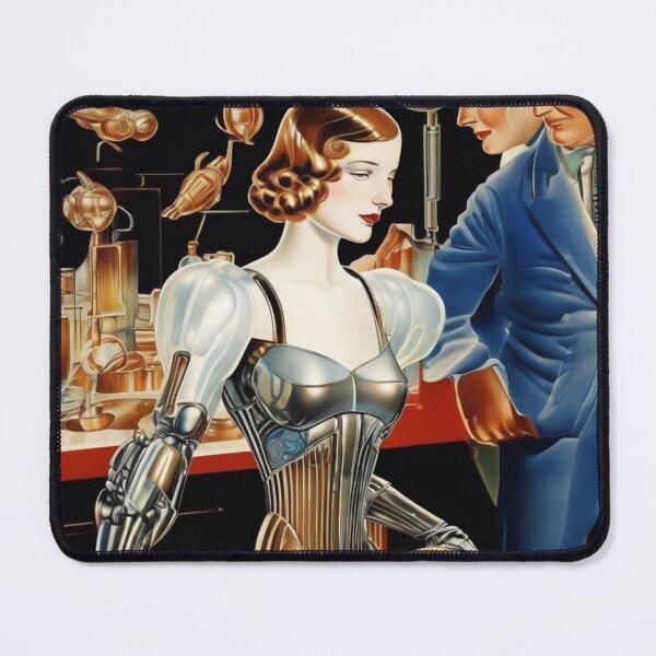 Item preview, Robot Love Art Illustrations from the 1800s | #34 designed and sold by NickWhittleArt.