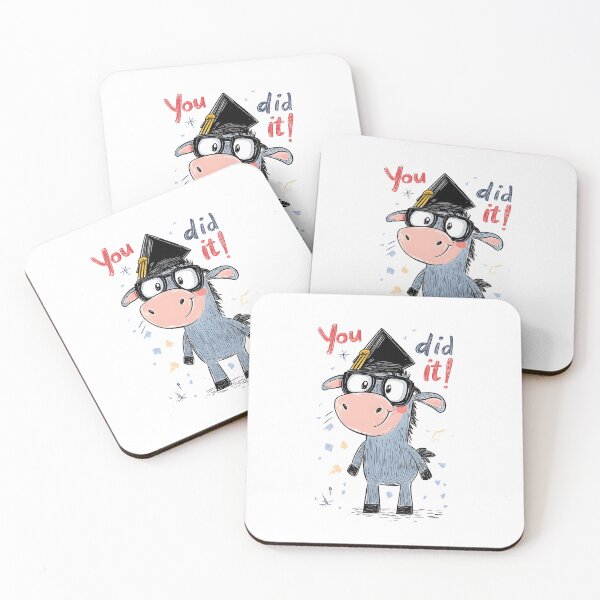 Item preview, Donkey Genius Graduation – Nerd Glasses, Cap, and a Whole Lotta "You Did It!" Energy designed and sold by FUNqoosh.
