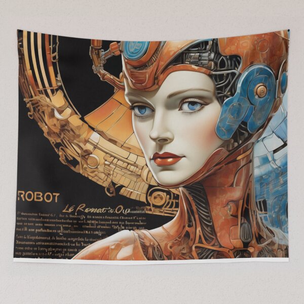 Item preview, Robot Love Art Illustrations from the 1800s | #36 designed and sold by NickWhittleArt.