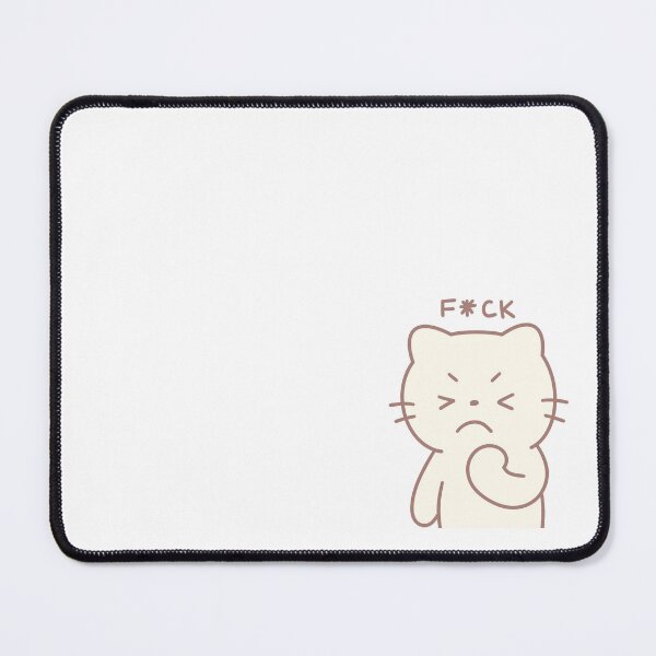 Item preview, F*CK Cute Cat Kawaii Angry Relatable Funny Hand-Drawn designed and sold by strawberrycups.