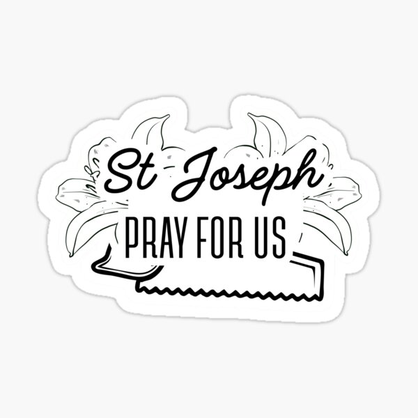 Item preview, St. Joseph, Pray for Us - Catholic Design  designed and sold by Stella Maris Designs.