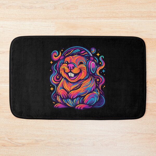 Artikelvorschau, Groovy Beaver Vibes entworfen und verkauft von Ambient Mind Design.