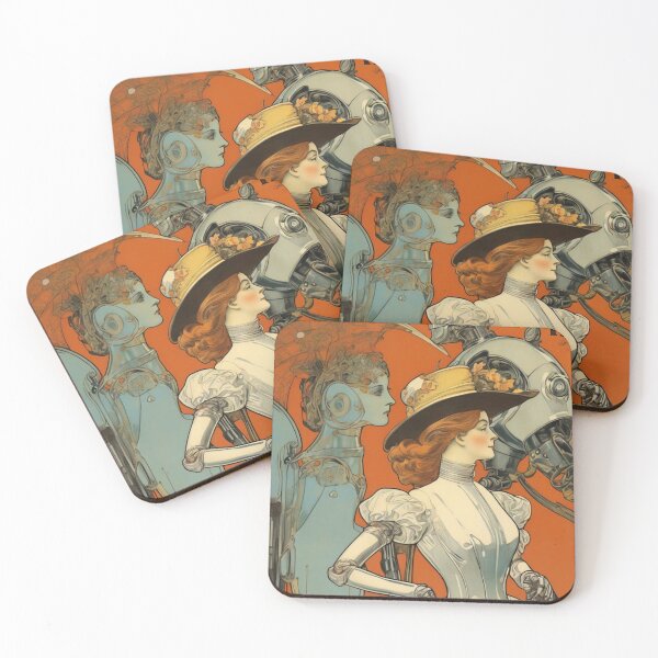 Item preview, Robot Love Art Illustrations from the 1800s | #40 designed and sold by NickWhittleArt.