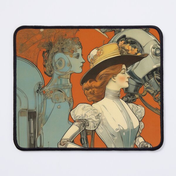 Item preview, Robot Love Art Illustrations from the 1800s | #40 designed and sold by NickWhittleArt.