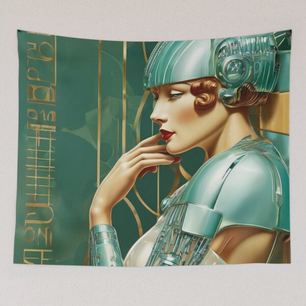 Item preview, Robot Love Art Illustrations from the 1800s | #39 designed and sold by NickWhittleArt.