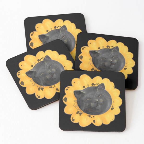 Item preview, Cats Sunflower, painting designed and sold by AK-Hevonen.