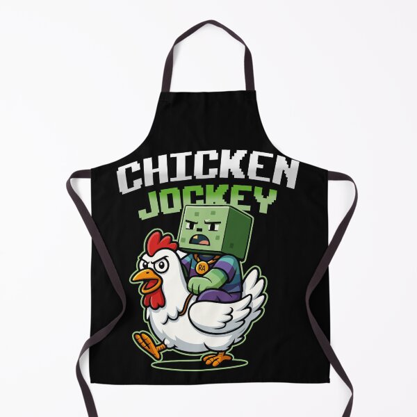 Item preview, Pixel Chicken Jockey – Funny Zombie Rider in Blocky World Style designed and sold by Rebel Animal.