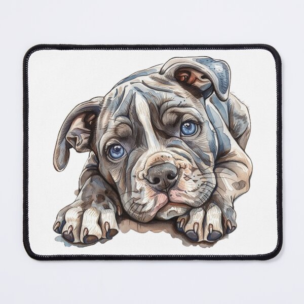 Item preview, Sweet Pit Bull Puppy Portrait designed and sold by SellingWSarah17.