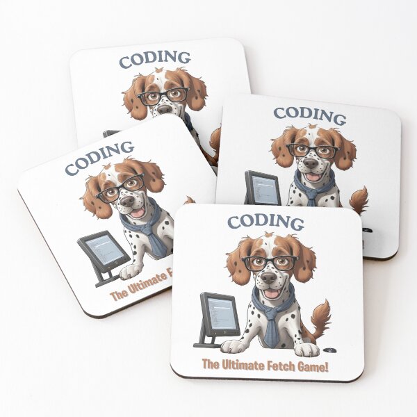 Artikelvorschau, Lustiges Brittany Spaniel Hund Computerprogrammierer Cartoon Design – Süßes Haustier und Besitzer Kunstwerk – Computerprogrammierer Geschenk – Humorvolle Haustiereltern Geschenke entworfen und verkauft von KoraTalks.