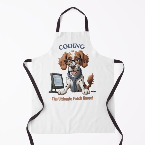 Item preview, Funny Brittany Spaniel Dog Computer Programmer Cartoon Design – Cute Pet and Owner Artwork – Computer Programmer Gift – Humorous Pet Parent Gifts designed and sold by KoraTalks.