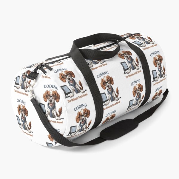 Item preview, Funny Brittany Spaniel Dog Computer Programmer Cartoon Design – Cute Pet and Owner Artwork – Computer Programmer Gift – Humorous Pet Parent Gifts designed and sold by KoraTalks.