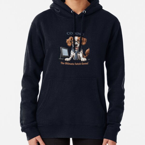 Item preview, Funny Brittany Spaniel Dog Computer Programmer Cartoon Design – Cute Pet and Owner Artwork – Computer Programmer Gift – Humorous Pet Parent Gifts designed and sold by KoraTalks.