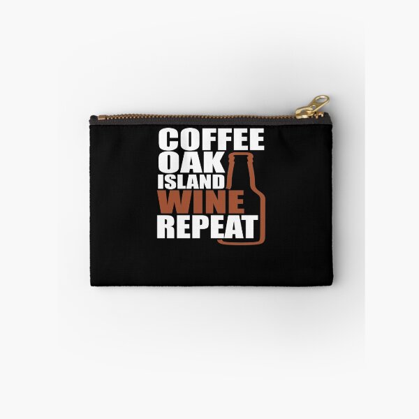 Item preview, Coffee Oak Island Wine Repeat designed and sold by TeeTimeGuys.