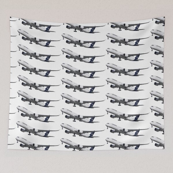 Item preview, Luft Airlines A350 Plane Abstract Illustration designed and sold by AddiK-Art.