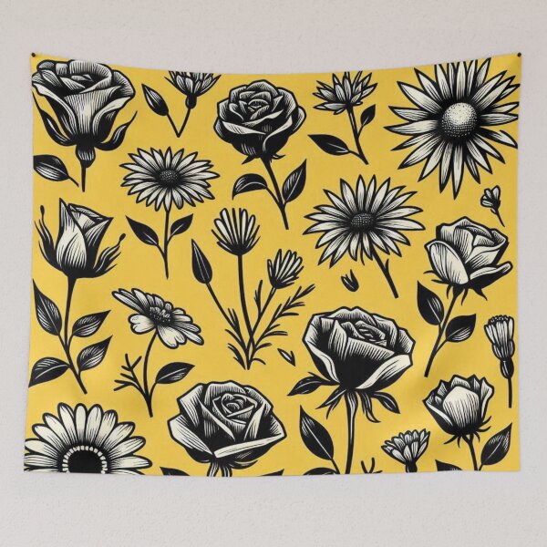 Item preview, Minimalist American Flowers – Vector Line Style AI Art for Plant & Nature Lovers | Ideal for Apparel & Accessories designed and sold by knalpot-design.