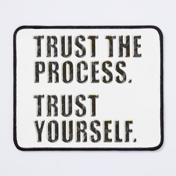Item preview, Trust the Process Trust Yourself – Bold Glass Typography designed and sold by pixelated_echoes.