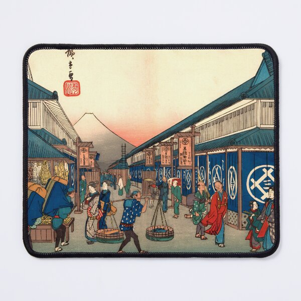 Item preview, Suruga Street - Utagawa Hiroshige - designed and sold by LeiWeiss.
