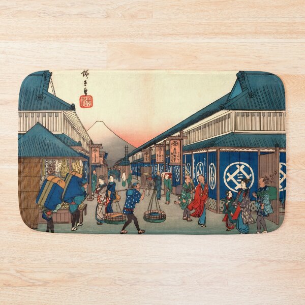 Item preview, Suruga Street - Utagawa Hiroshige - designed and sold by LeiWeiss.