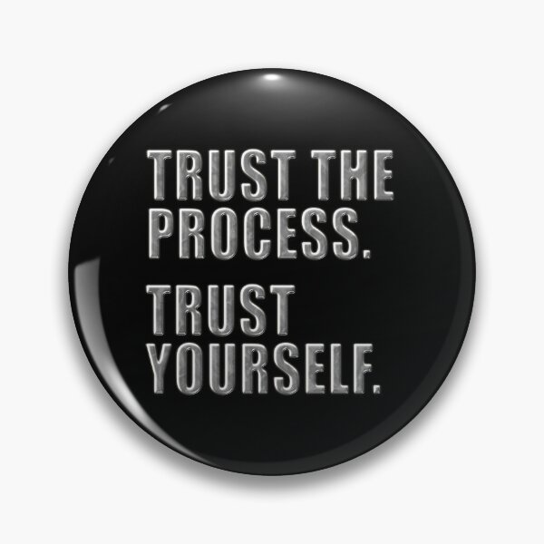 Item preview, Trust the Process Trust Yourself – Bold Glass Typography - Dark background designed and sold by pixelated_echoes.