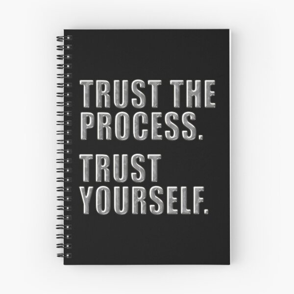 Item preview, Trust the Process Trust Yourself – Bold Glass Typography - Dark background designed and sold by pixelated_echoes.
