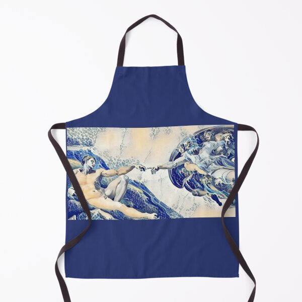 Item preview, The Wave and Creation of Adam by Michelangelo Mashup designed and sold by CristalleLisa.
