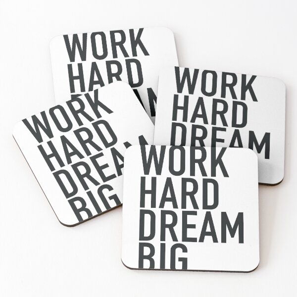 Item preview, WORK HARD DREAM BIG – Inspirational Artwork designed and sold by MYMIRRORS.