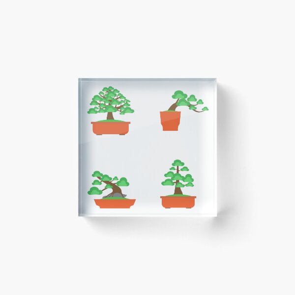 Item preview, Tranquil Bonsai Trees Sticker Pack designed and sold by Croquis & Delight.