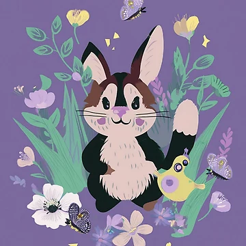 Artwork thumbnail, Spring Calico Rabbit by MECC-20